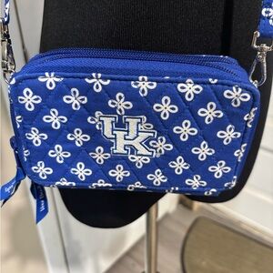 Vera Bradley Blue and White Crossbody Bag (University of Kentucky)